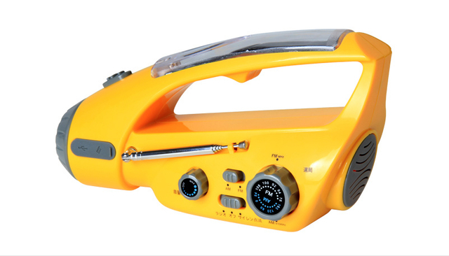 LED-Multifunktions-Akku-Notfall-/Solar-/Handfunkgerät/Blitzalarm/Taschenlampe