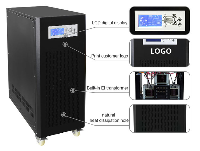 3-Phasen-Off-Grid-Hybrid-Solarwechselrichter 10 kVA-30 kVA 48 V/96 V/192 V