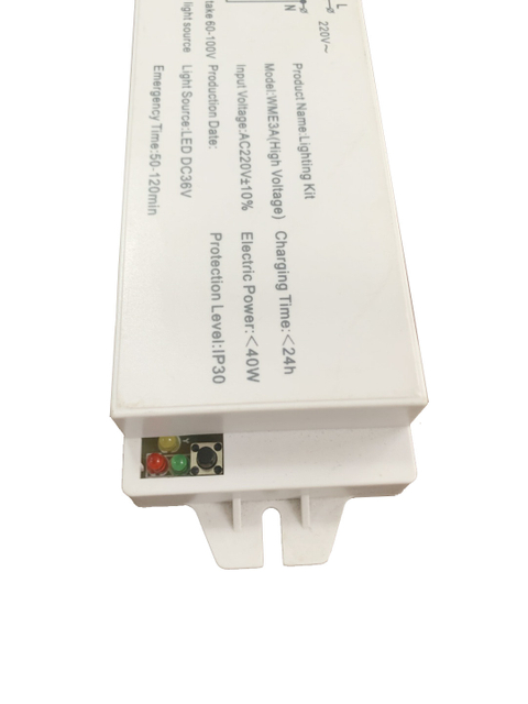 LED-Notlicht-Treiber-Set mit wiederaufladbarem Akku für alle LED-Lampen