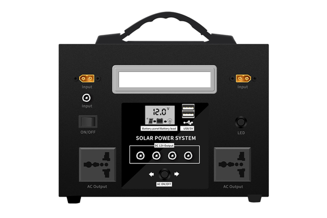 Solarkraftwerk für den Außenbereich, Solarenergiespeicher-Stromversorgung (1 kW Wechselrichter), 240 Ah/300 Ah