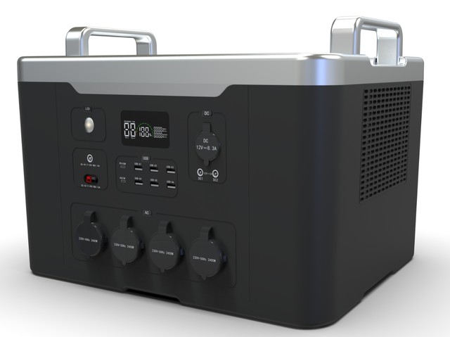 2400 W Solar-Powerbank mit großer Kapazität, Kraftwerk, Stromgenerator