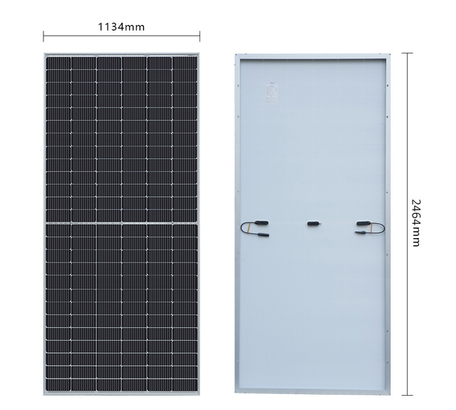 Solarmodul, PV-Modul, Mono-Halbglas-Modul, 600 W, 156 Solarzellen, Solarenergiesystem