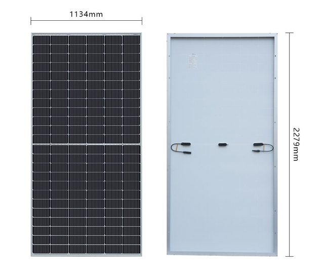 Solarmodul, PV-Modul, Mono-Halbglas-Modul, 540 W, 144 Solarzellen, Solarenergiesystem