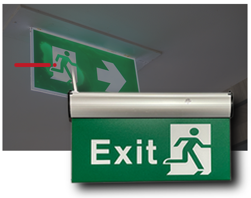 Emergency Exit Sign
